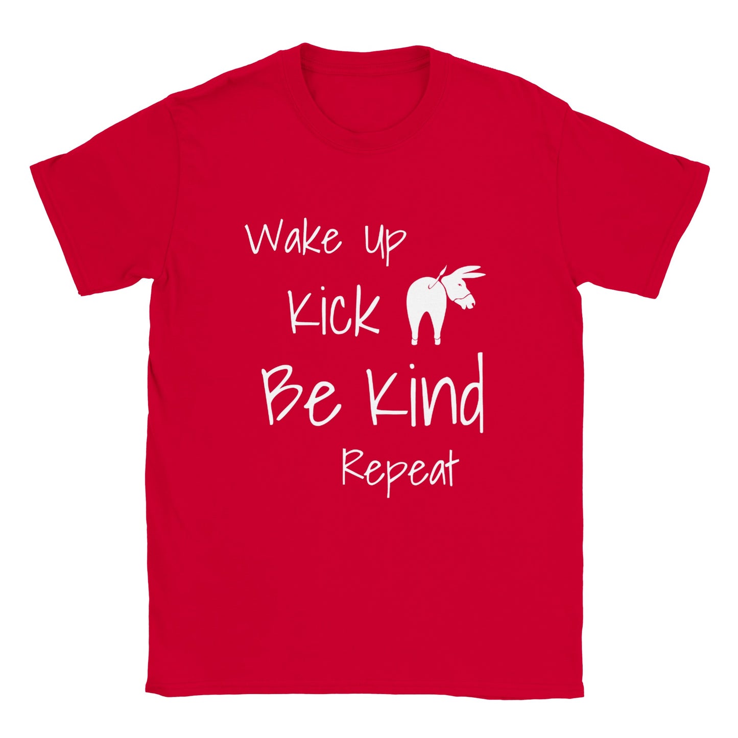 Wake Up Kick Butt Be Kind Kids TShirt (4 colours)