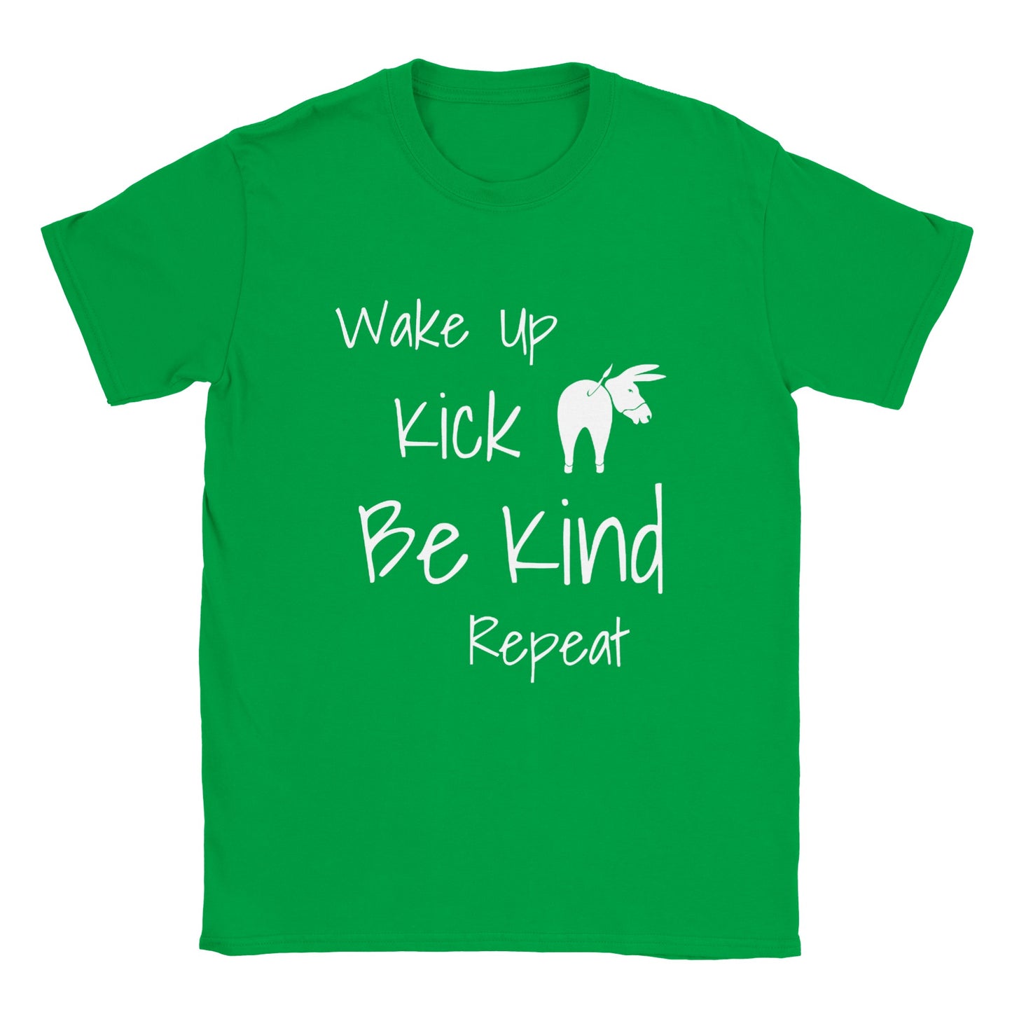Wake Up Kick Butt Be Kind Kids TShirt (4 colours)